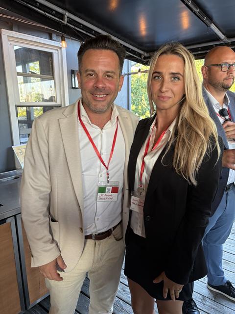 Nicole at a community business event